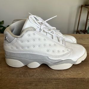 Nike Jordan Retro 13 Low BP AUTHENTIC White/Silver size 4.5Y